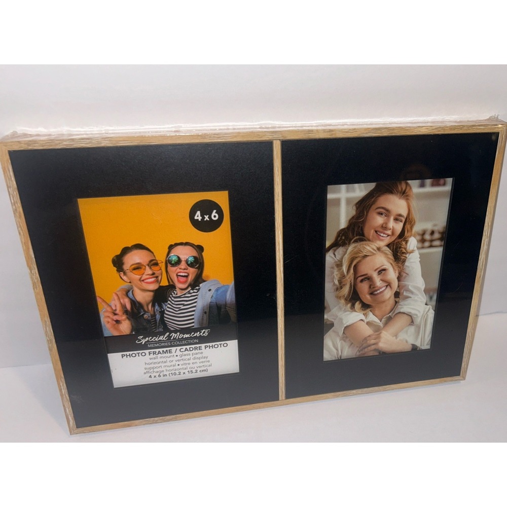 4x6 2-Opening Collage Picture Frame with Shatter-Resistant 4x6 -‎ 2 Opening
